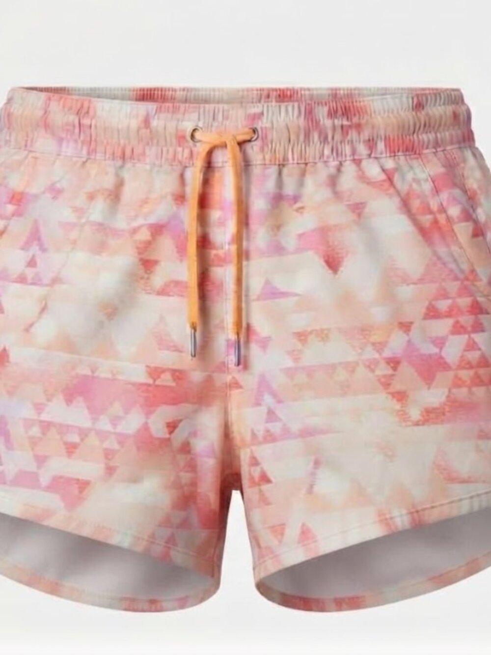 Columbia Pink Geo Print Athletic Shorts Medium Activewear Outdoor
